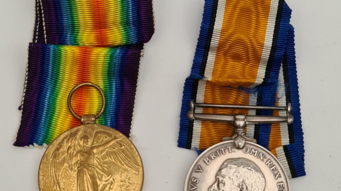 2 x WWI Medals The Victory Medal and The Silver War Medal Both Named 8469 APR C E Walker R.E