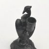 Antiques 19th Century Blackened Phoenix Pewter Pen Stand
