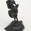 Antiques 19th Century Blackened Phoenix Pewter Pen Stand