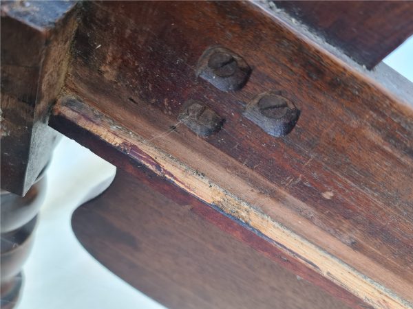 Victorian Mahogany Commode. Later Repairs to Seat and Pot Holding Area